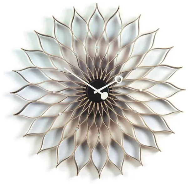 Vitra Sunflower Clock Ur Birk/Sort
